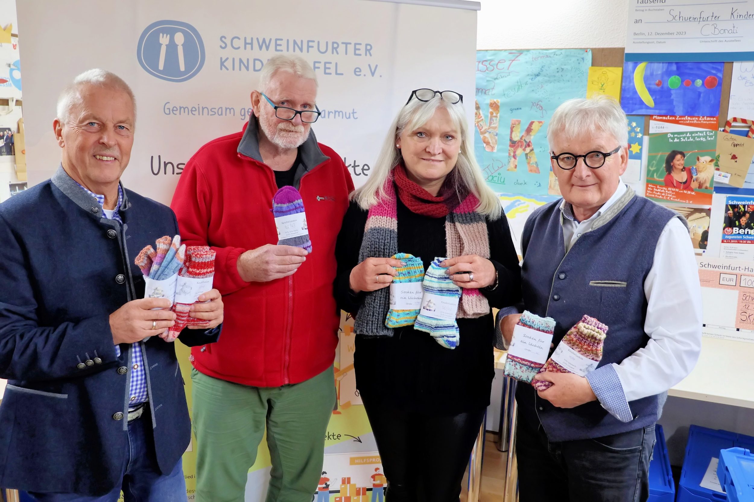 Foto: Michael Horling Unser Bild zeigt von links: Rainer Zink, Jürgen Schmitt, Karin Manger und Stefan Labus.